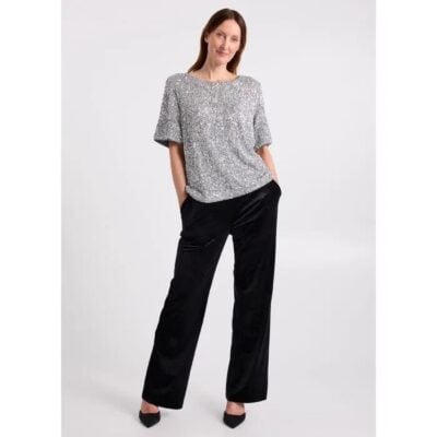 David Lawrence Phylis Boxy Sequin Tee