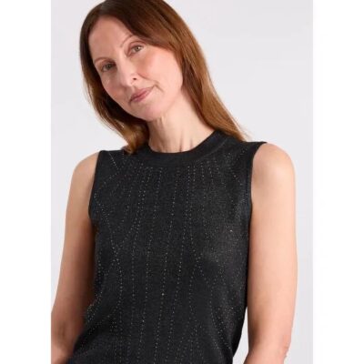 David Lawrence Grace Diamonte Knit Top