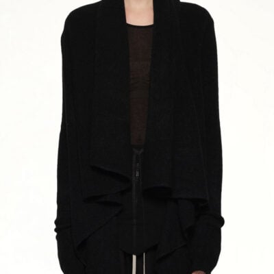 Rick Owens Hooded Medium Wrap in Black / Xs