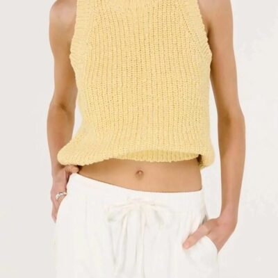 Staple the Label Cove Knit Tank — Butter