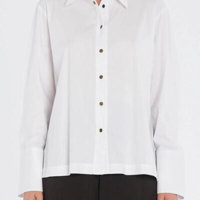 Mela Purdie Stud Shirt — White