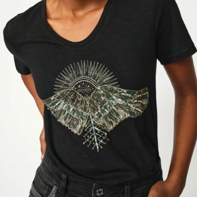 Mos Mosh Nadine Tee — Black