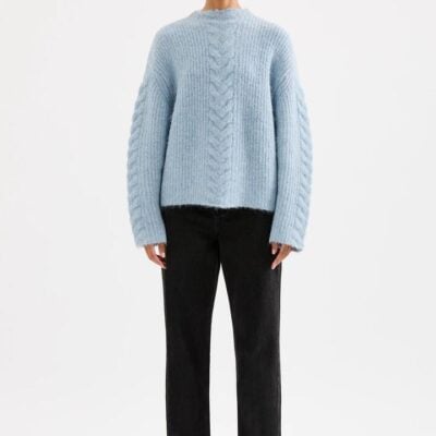 Nude Lucy Paige Cable Knit Blue