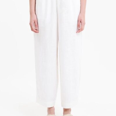 Nude Lucy Lounge Heritage Linen Pant Linen White