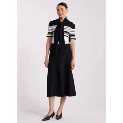 David Lawrence Maven Knit Midi Skirt