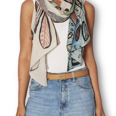 The Artist Label The Artists Label Potted Plants Wool Scarf — Print