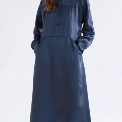 Elk Dree Dress — Steele Blue
