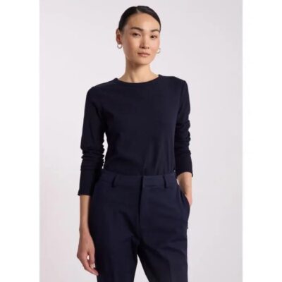 David Lawrence Fia Cotton Rib Longlseeve Top