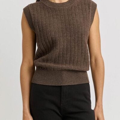 Toorallie Grid Knit Vest