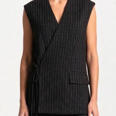 Lounge the Label Luss Vest — Pinstripe