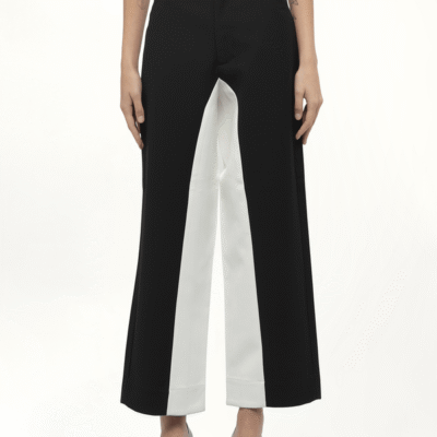 Fax Copy Express Black & White Stitched Suit Pants in / L