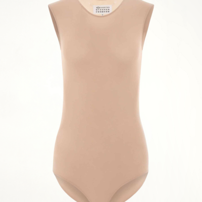Maison Margiela Sleeveless Bodysuit in Skin Pink / It 38
