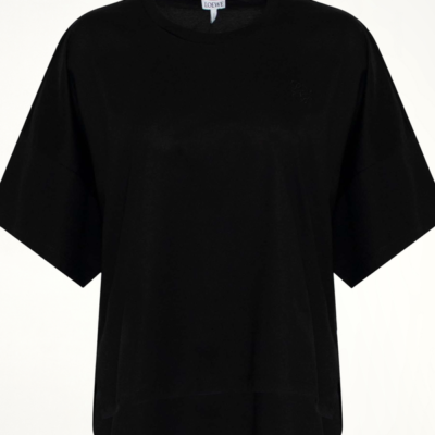 Loewe Short Oversize Anagram T-shirt in Black / Xs