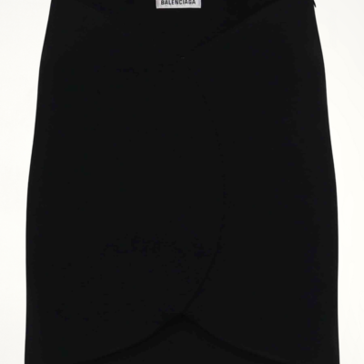 Balenciaga Circle Mini Skirt in Black / 36