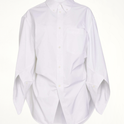 Balenciaga Wing Twisted Shirt in White / 34