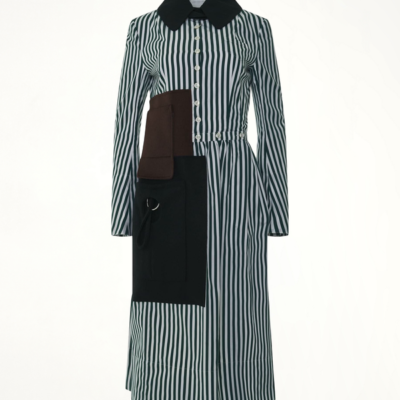 Maison Margiela Long Stripe Shirt Dress