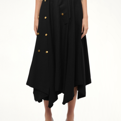 Loewe Gold Button Skirt