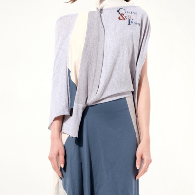 Balenciaga Asymmetric Dress in Ecru White / 34