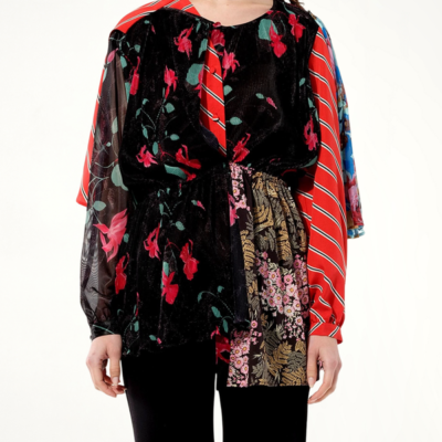 Balenciaga Kaleidoscope Top in Multicolor Multicolour / 36