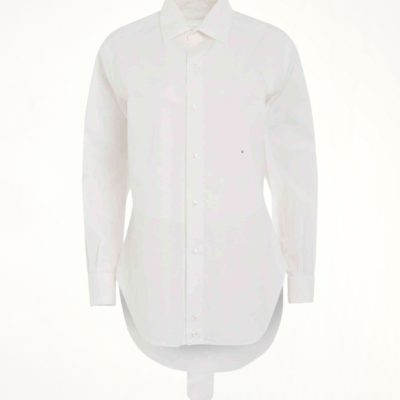 Maison Margiela M Cotton Poplin Shirt in White / It 38