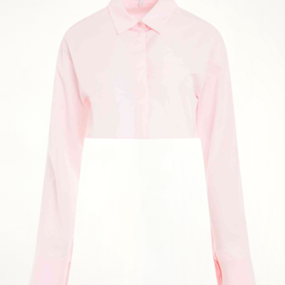 Loewe Cropped Shirt in Cotton Candy Pink / 36
