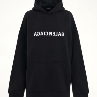 Balenciaga Mirror Print Wide Fit Hoodie