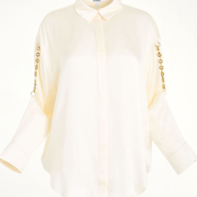 Loewe Chain Shirt in Ivory White / 34