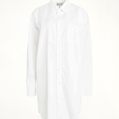 Maison Margiela Long Sleeve Cotton Poplin Shirt