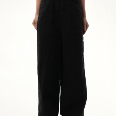 Balenciaga Low Crotch Japanese Denim Jeans in Black / Xs