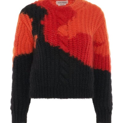 Alexander Mcqueen Multicolour Mohair Crewneck Sweater