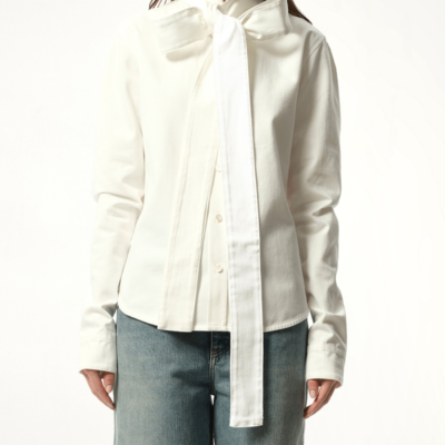 Loewe Bow Shirt in White / 36