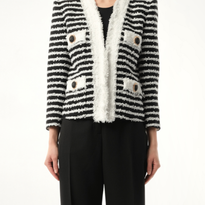 Balmain 4Pkt Mariniere Tweed Jacket