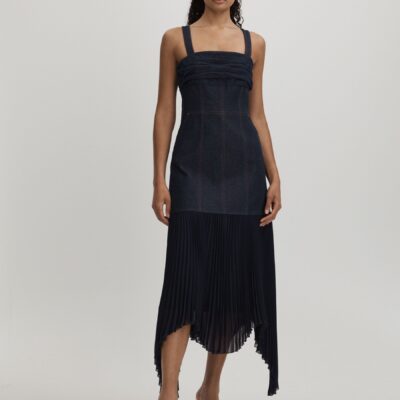 Amur Hybrid Denim Maxi Dress