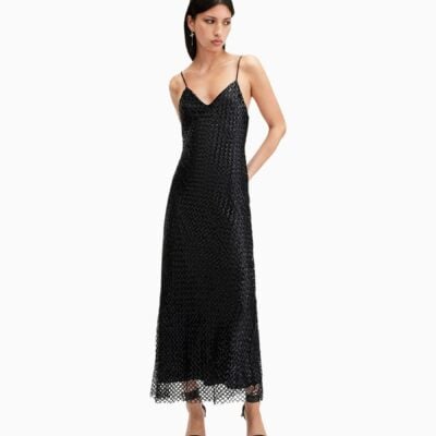 AllSaints Black Chantelle Dress