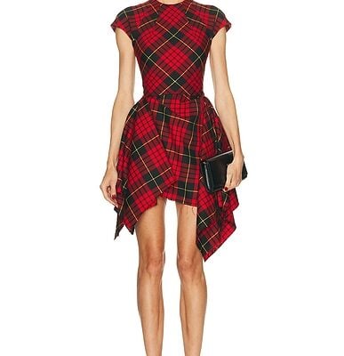 McQueen High Neck Mini Dress