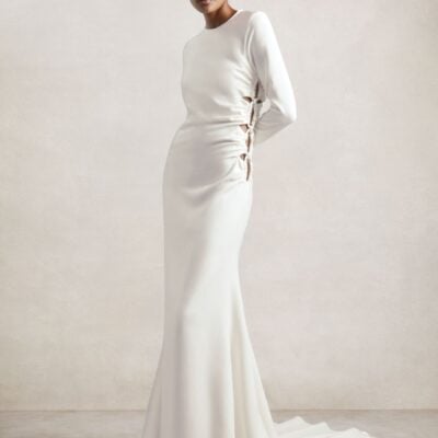 Reiss White Lorna Atelier Cut-Out Rope Detail Dress