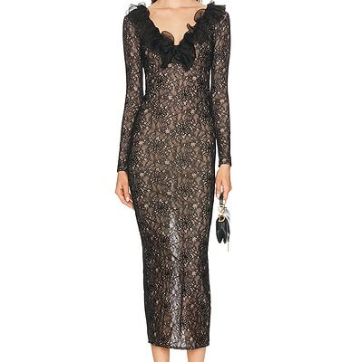 Alessandra Rich Long Sleeve Dress
