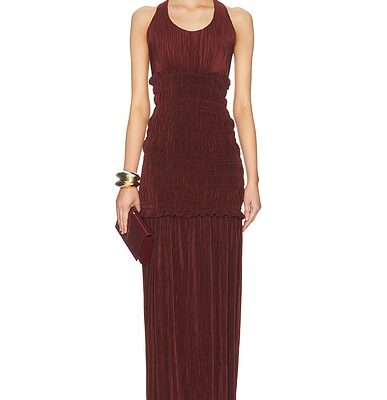 Atlein Pleated Long Dress