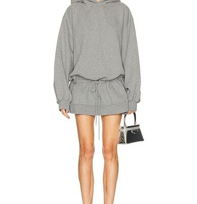Alexander Wang Dropped Waist Hoodie Dress
