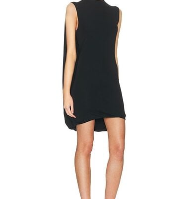 Alexander Wang Fitted Draped Back Mini Dress