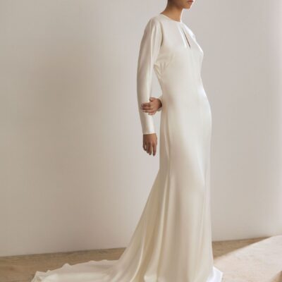 Reiss White Clemence Atelier Duchess Satin Bridal Maxi Dress