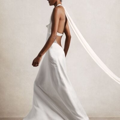 Reiss White Brackley Atelier Duchess Satin Maxi Dress