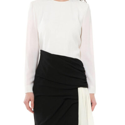 Givenchy Asymetric Dress in Black/white Black / 36