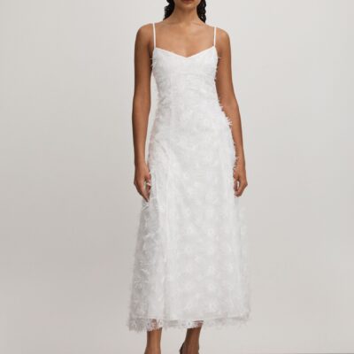 Anna Quan Applique Drop Waist Maxi Dress