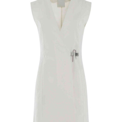 Givenchy Padlock Denim Dress in White / 36