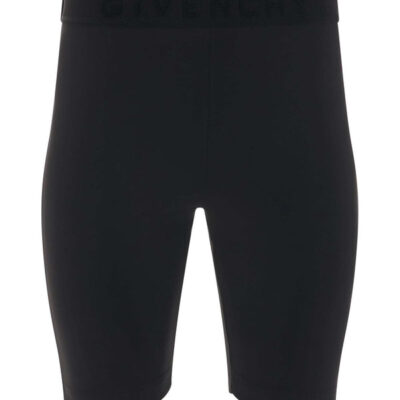 Givenchy Cyclist Shorts with Elastic Jacquard in Black / Xs