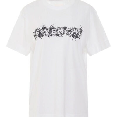 Givenchy 4g Embroidered Logo Thistle T-shirt in White / Xs