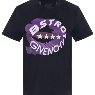 Givenchy Bstroy Circle Logo Slim Fit T-Shirt