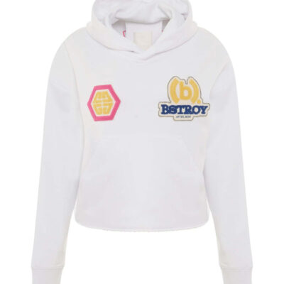 Givenchy Bstroy Embroidered Patch Cropped Hoodie