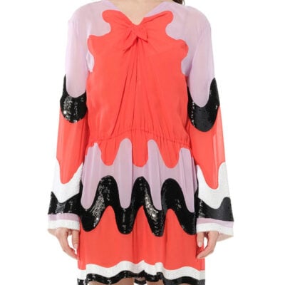 Pucci Belted Dress in Multicolor Multicolour / 40